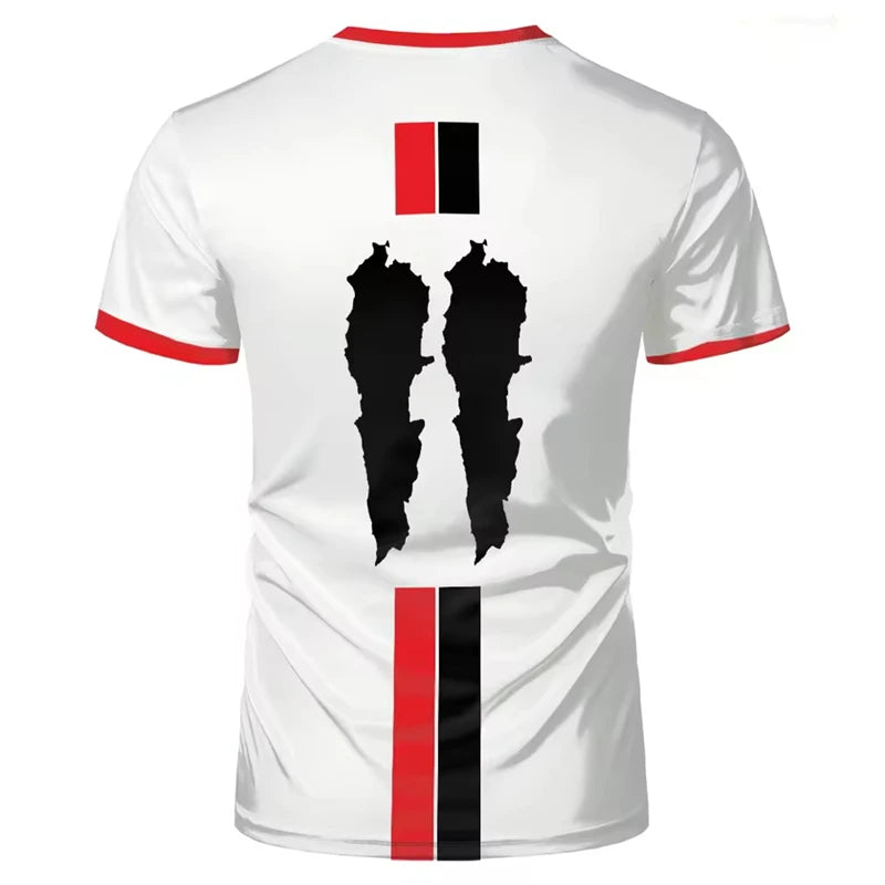 Lebanon Football Jersey T Shirts Adult & Kids Oversized Digital 3d Print Sports Soccer Uniforms Men's Lebanese Flag Clothing GYM