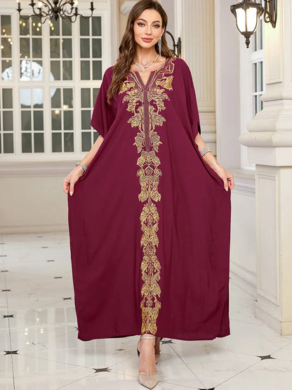 The Plus Size Moroccan Cover-Up – Embroidered Kaftan for the Arab Woman in America