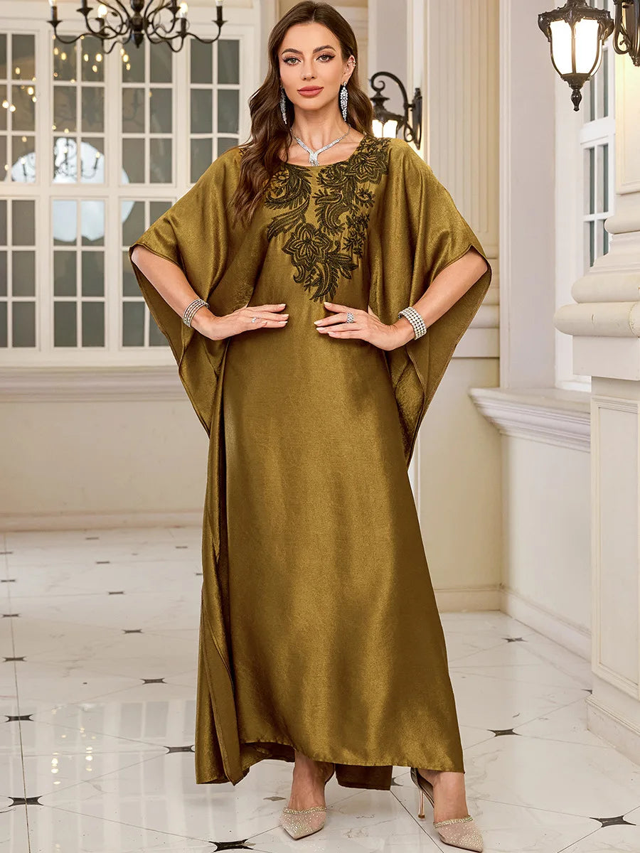 The Plus Size Moroccan Cover-Up – Embroidered Kaftan for the Arab Woman in America
