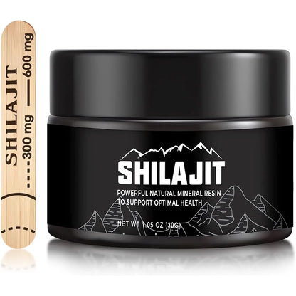 Original Siberian Pure Shilajit with Fulvic Acid & Trace Minerals & 85+ Humic Acid Supplement Gel for Energy & Immune System