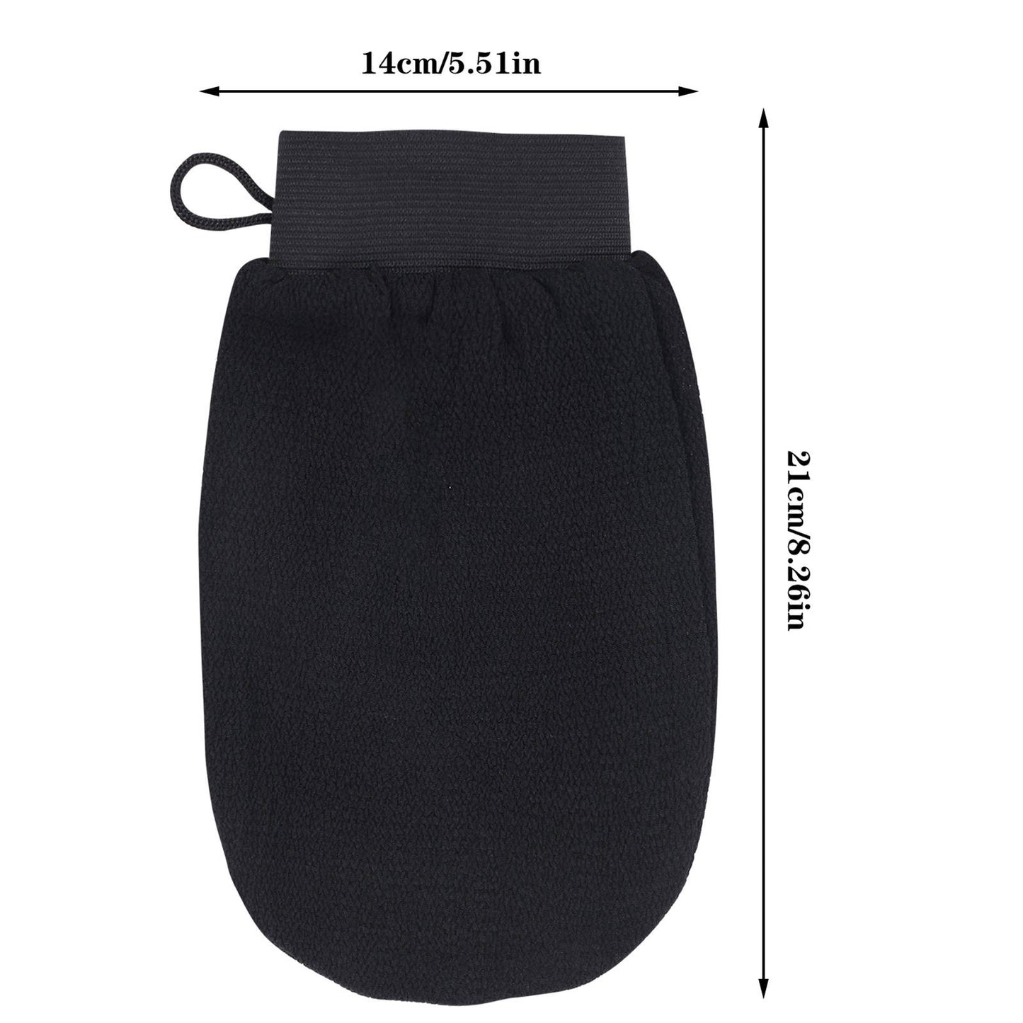 The Hammam Glove – 4-Piece Black Exfoliating Scrub Set