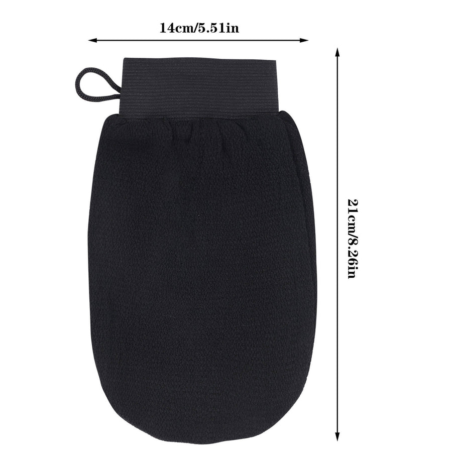 The Hammam Glove – 4-Piece Black Exfoliating Scrub Set