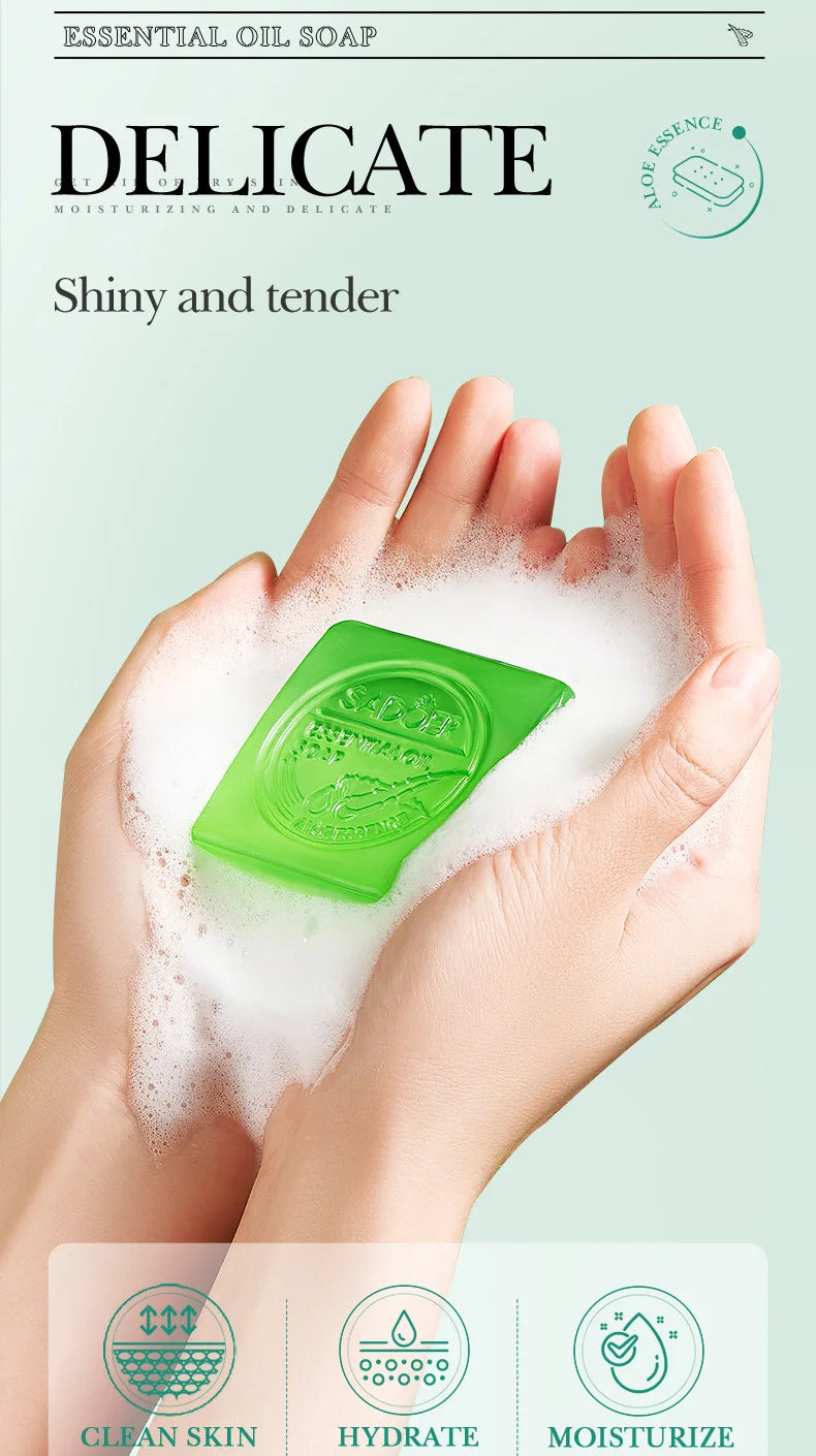 The Aloe Smooth – Handmade Essential Oil Cleansing Soap (100g)