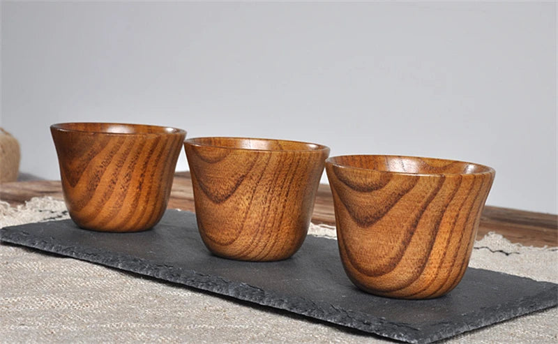 Handmade Spruce Wood Cups – Natural Big Belly Mug for Tea, Coffee & Milk