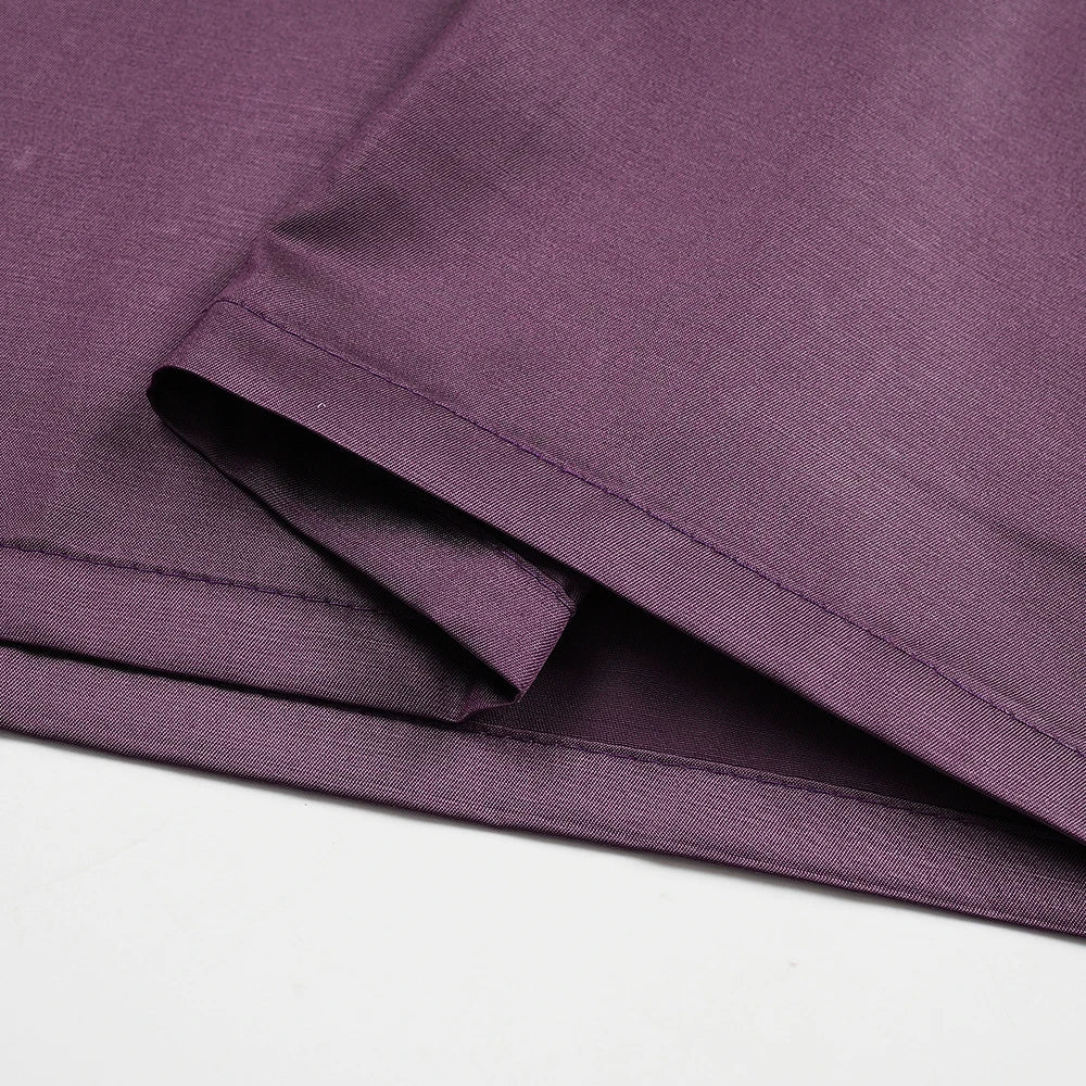 H&D Men Casual Loose Kaftan Muslim Thobe Jubba Dishdasha Thawb Dress 3PCS Agbada Set Arab Purple Color Embroidered Robe New 2026