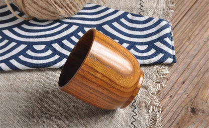 Handmade Spruce Wood Cups – Natural Big Belly Mug for Tea, Coffee & Milk