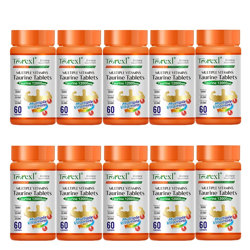 Multiple Vitamins Taurine Tablets for Energy boost, fatigue relief, and enhance physical strength