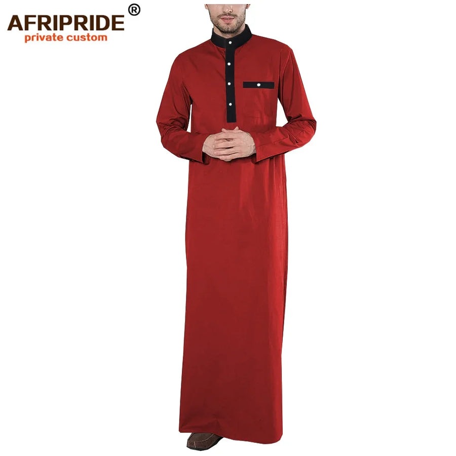 The AFRIPRIDE Jubba – Tailor-Made 100% Cotton Thobe for Men