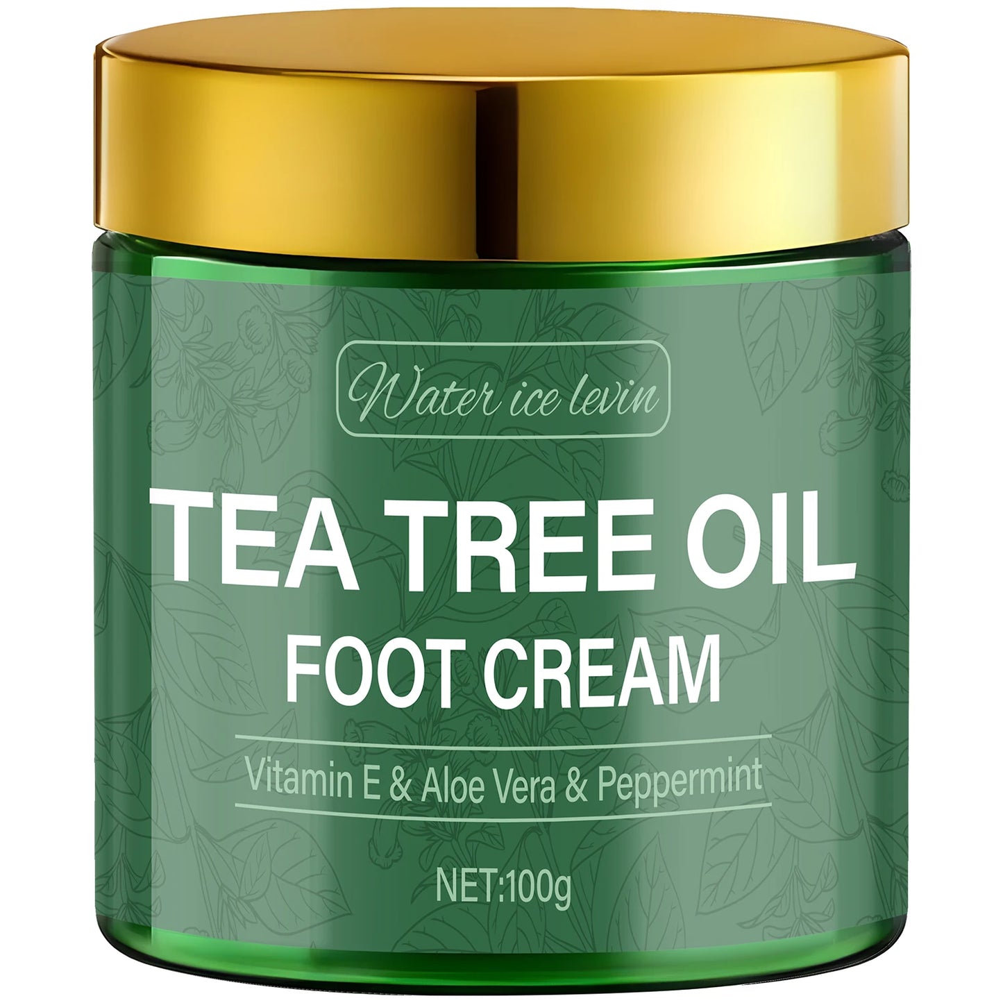 Tea Tree Oil Foot Cream, Vitamin E & Aloe Vera-Infused, Light Texture Moisturizes & Protects Feet for Elastic Skin
