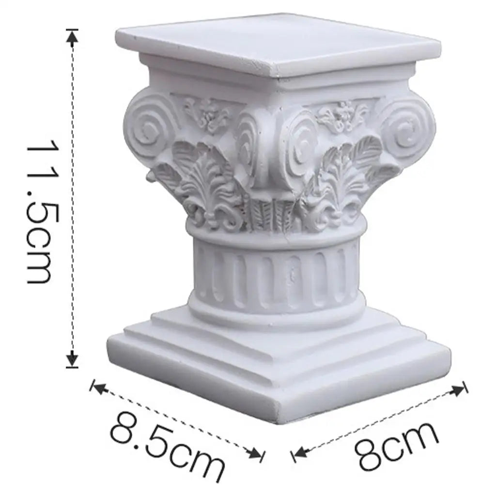 Jerash-Style Column Pedestal – Ancient Jordanian Architecture Statue for Home & Garden