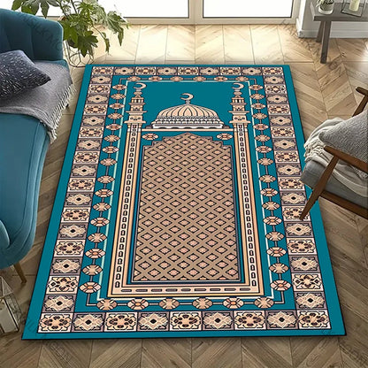 17 Styles Muslim Prayer Carpet Room Living Room Bedroom Sofa Large Area Mat Daily Prayer Soft Carpet Ramadan Gift for Friend