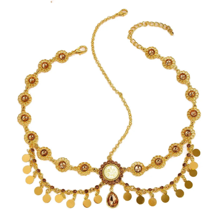 Gold of the Maharaja – Indo-Arabic Bridal Head Chain for the Muslim Woman in America