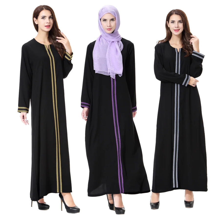 Lace & Legacy – Embroidered Party Abaya for the Arab Woman in America
