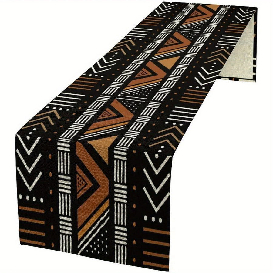The Savannah Pattern – African Geometric Tribal Table Runner