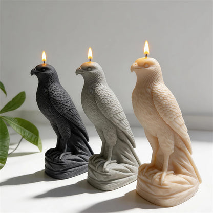 21CM Arabic Falcon Figurine Silicone Mold Home Decor Arabian Falcon Statue Soy Wax Candle Mold Animal Resin Plaster Mould