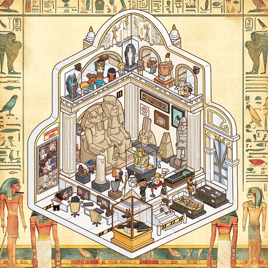 3D Pharaoh's Curse DIY Sticker Set – Egyptian Museum Miniature Scene
