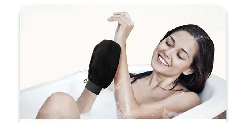 Hot sale Silicone Body Scrubber Bath Brush 1Piece Double Sided Hammam Scrub Mitt Magic Peeling Glove Exfoliating Tan Removal