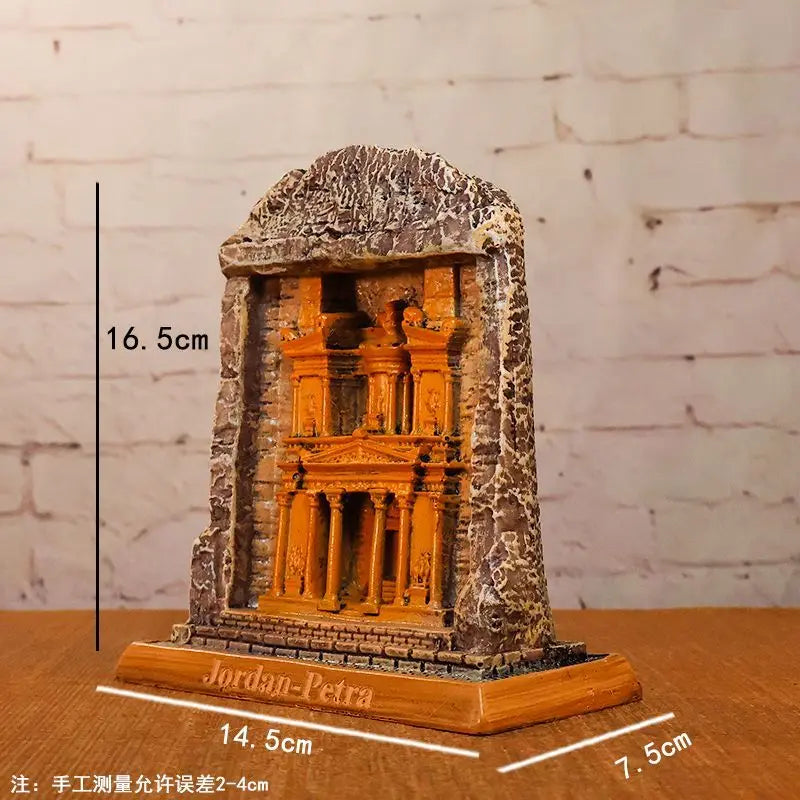 Petra Ancient City Resin Ornament – Creative Jordanian Heritage Decor