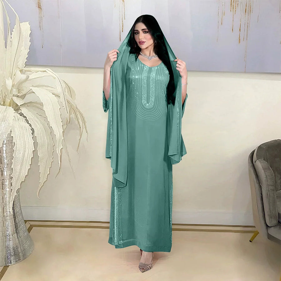 The Diamond – Off-Shoulder Kaftan for the Muslim Woman in America