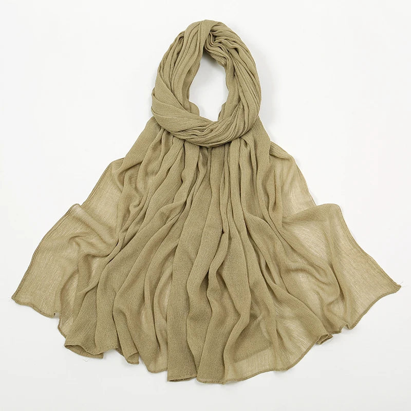 The Crinkle Rayon Hijab – Effortless Elegance, All-Day Comfort