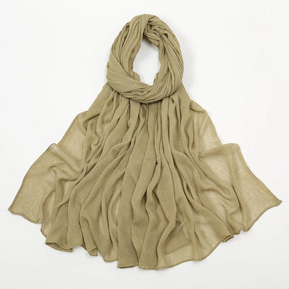 The Crinkle Rayon Hijab – Effortless Elegance, All-Day Comfort