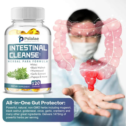 Intestinal Cleanse - Relieve Constipation, Cleanse The Body, and Support Regular Bowel Movements