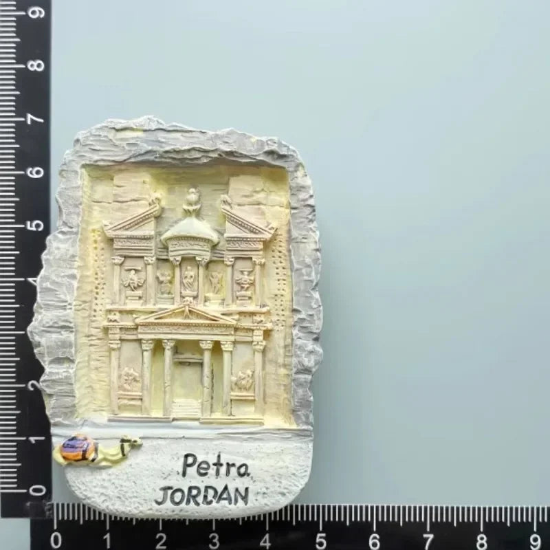 Jordan Fridge Magnets – Hashemite Kingdom & Petra Travel Souvenir, Wedding Gift