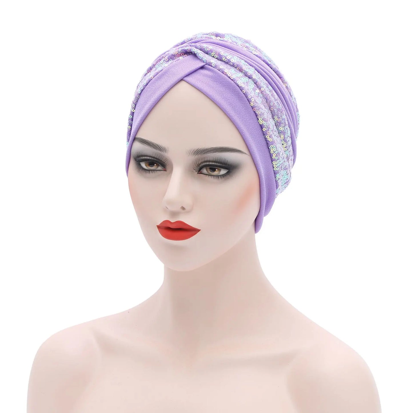 The Sequin Turban Cap – Shine with Modesty and Grace