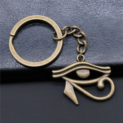 Eye of Horus & Pharaoh Keyring – Egyptian Charm, Creative Gift Accessory