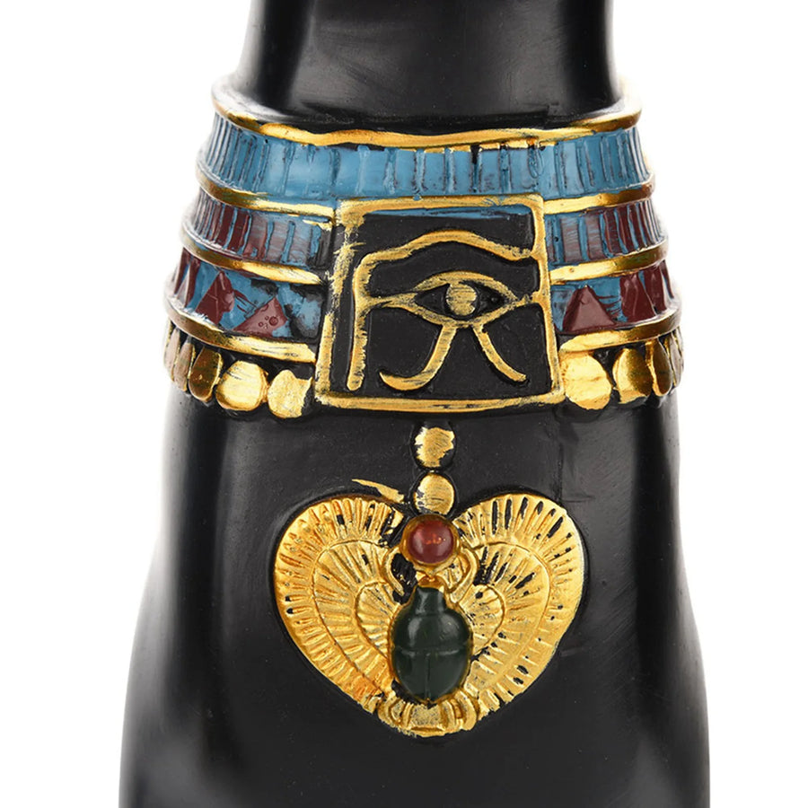 Egyptian Cat Resin Figurine – Handcrafted Bastet Ornament for Home & Gift