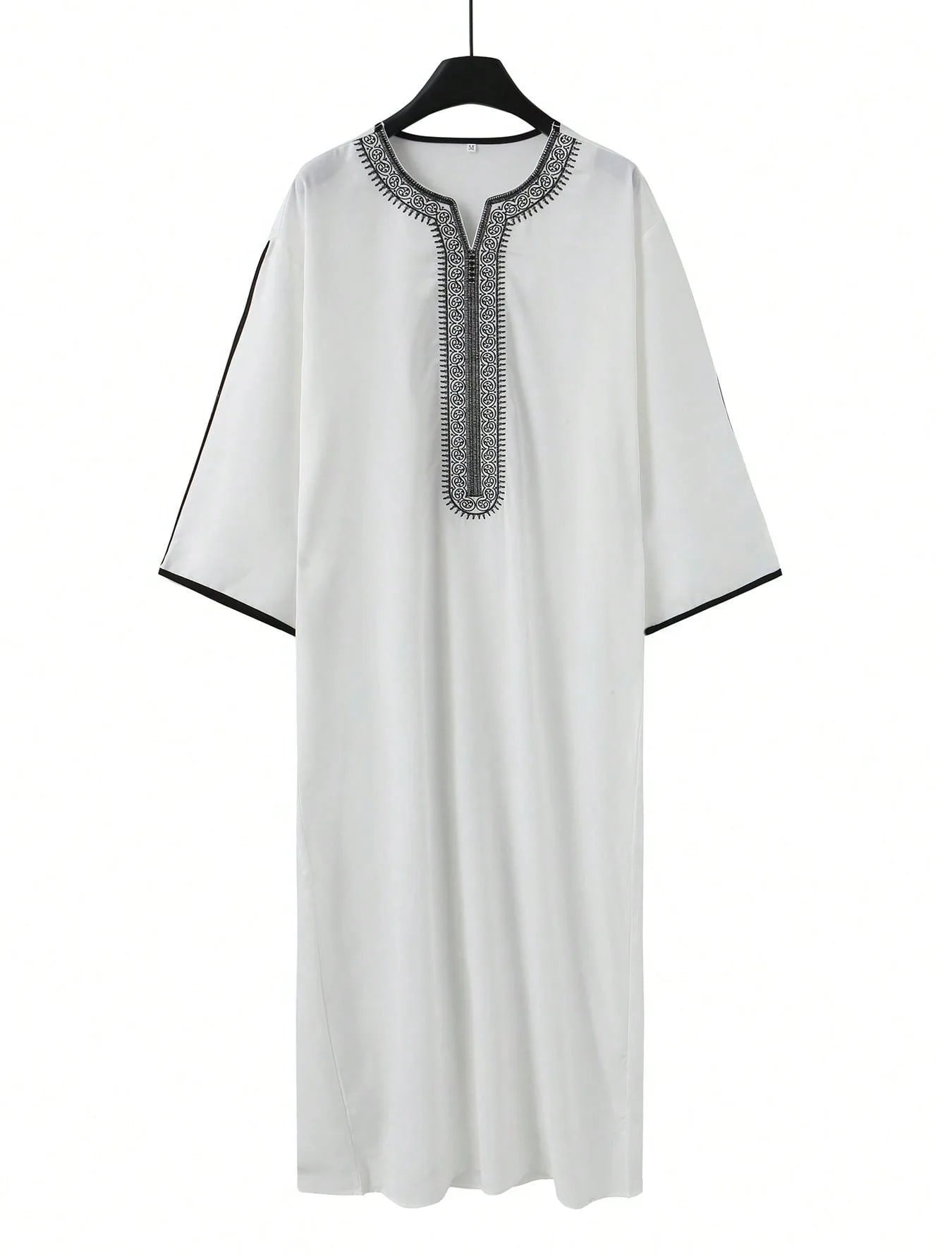 Muslim Men Long Robe Jubba Thobe Embroidery Abaya Saudi Prayer Dishdasha Ramadan Dubai Islamic Abayas Gown 2025 Morocco Kaftan