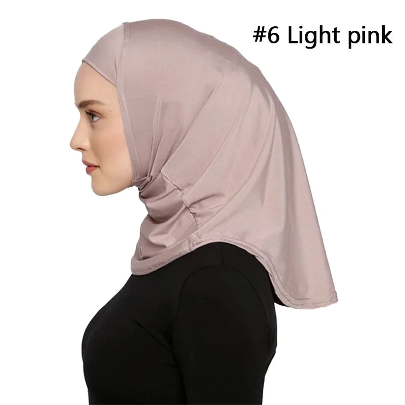 Islamic Modal Blue SPORT Hijab Abaya Hijabs For Woman Abayas Jersey Head Scarf Muslim Dress Women Turbans Instant Satin Turban