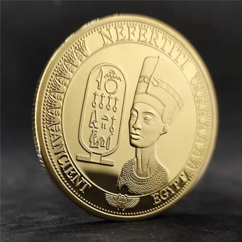 Anubis & Pharaoh Silver Commemorative Coin – Ancient Egyptian Collectible