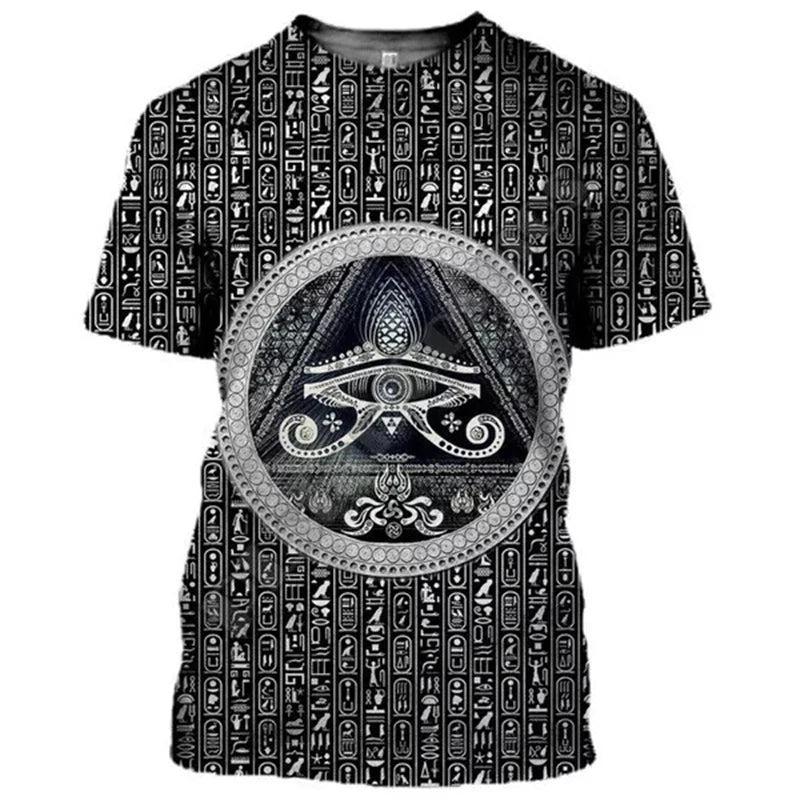 Eye of Horus 3D T-Shirt – Unisex Egyptian Pharaoh Print for Men, Women & Kids
