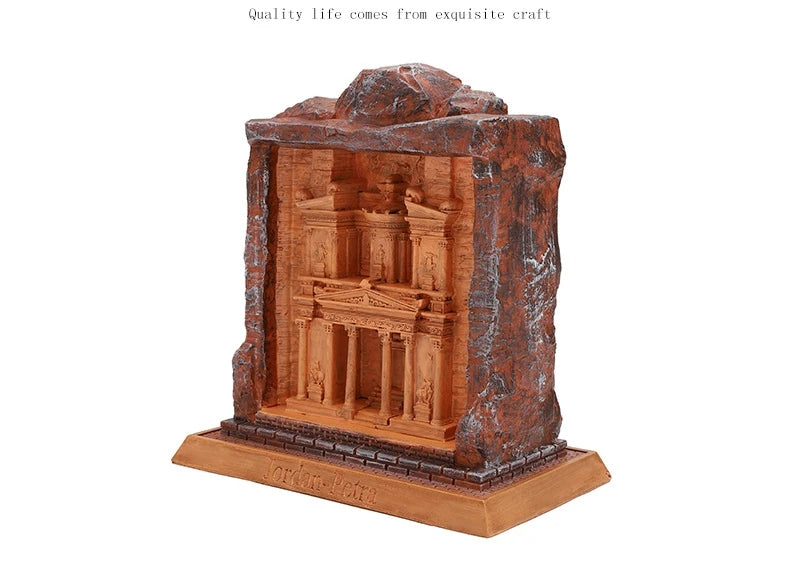 Petra Ancient City Resin Ornament – Creative Jordanian Heritage Decor