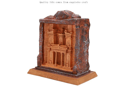 Petra Ancient City Resin Ornament – Creative Jordanian Heritage Decor