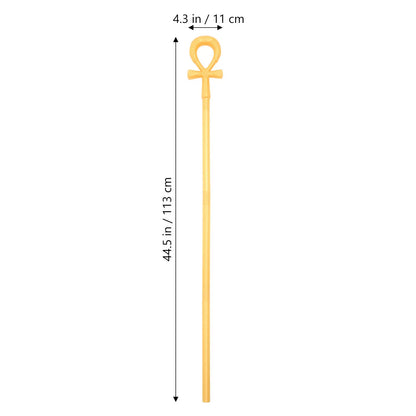 Pharaoh Scepter Prop – Egyptian Crook & Flail Cosplay Cane Accessory