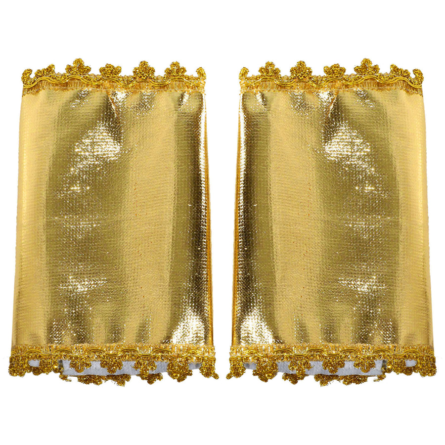 Pharaoh & Cleopatra Luxury Cosplay Set – Gold Trim Egyptian King & Goddess Costume