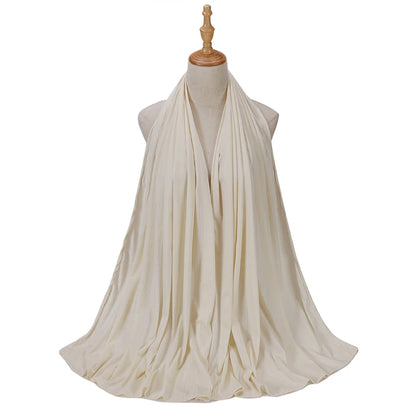 The Knitted Jersey Pleated Hijab – Soft Drapes, Effortless Style