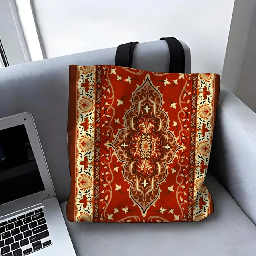 Persian Gardens – Classical Art Pattern Canvas Shoulder Tote