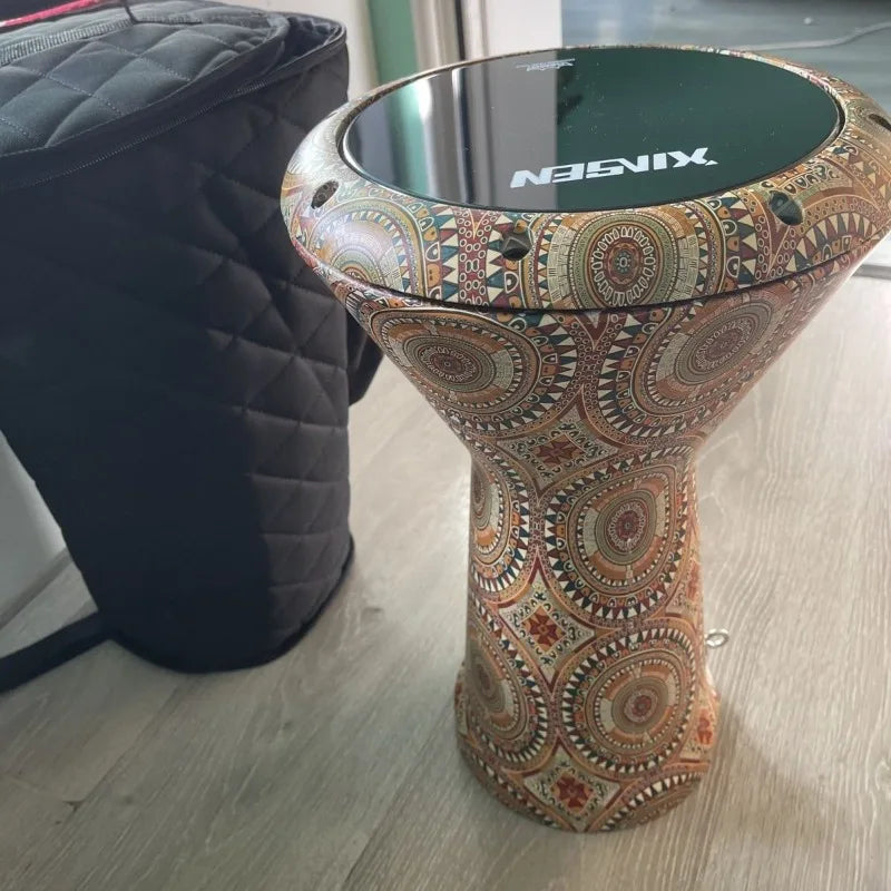 Portable Doumbek Drum 8.5 Inch Arabic Drum Professional Perform Practice Adult Beginners Light Doumbek Percussion Instruments