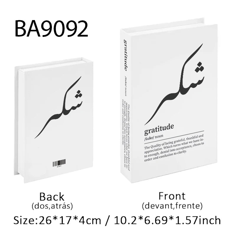 Kaaba Mosque Arch Moroccan Islamic Decorative Books Storage Box Fake Book Coffee Table Living Room Interior Home Decor Quran