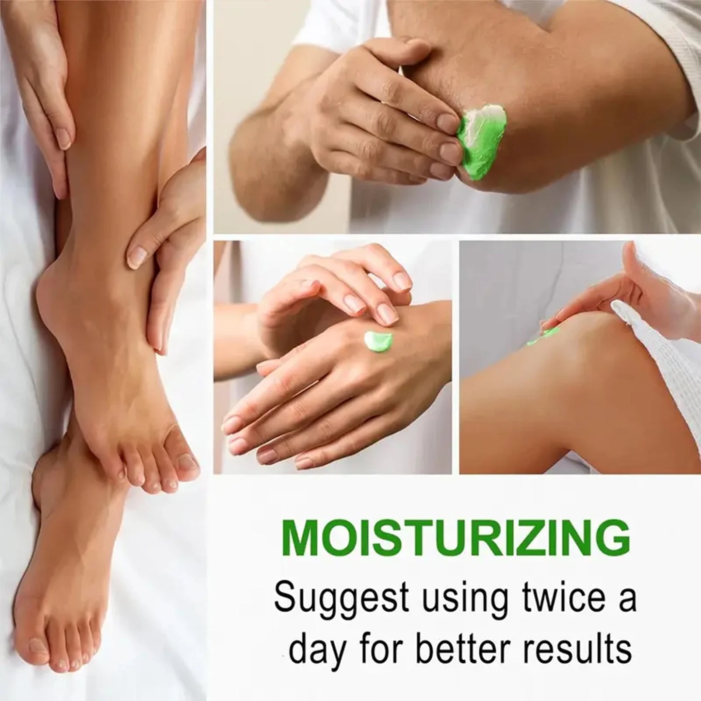Tea Tree Oil Foot Cream, Vitamin E & Aloe Vera-Infused, Light Texture Moisturizes & Protects Feet for Elastic Skin