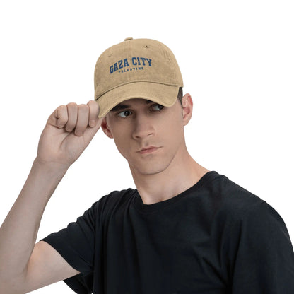 Gaza Palestine Urban Sun Baseball Cap  Street Style Couple Women Washed Trucker Hat Hot Sale Sports Baseball Caps Birthday Gift