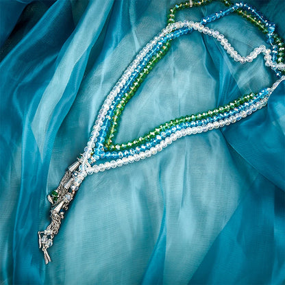 8mm 99 Beads Crystal Prayer Beads Muslim Prayer Beads Tasbih Misbaha  Muslim Crystal Holding Bracelet Islamic Muslim Мусульманин