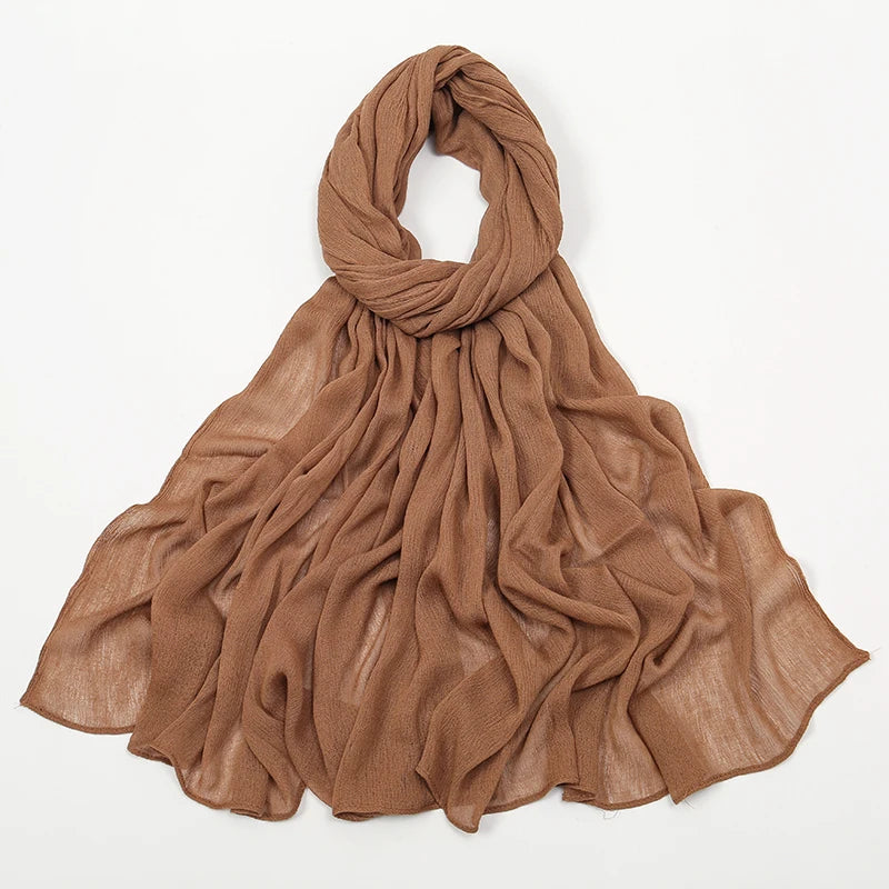 The Crinkle Rayon Hijab – Effortless Elegance, All-Day Comfort