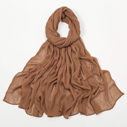 The Crinkle Rayon Hijab – Effortless Elegance, All-Day Comfort