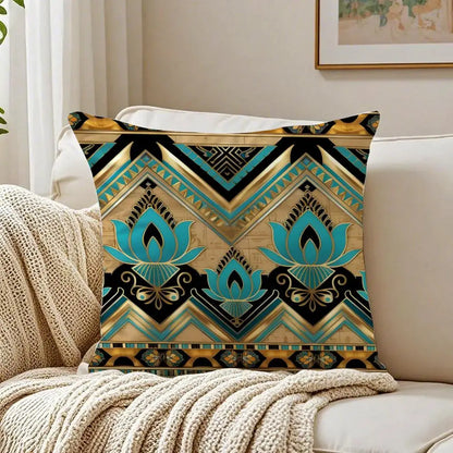 Pharaoh Cushion Cover – Egyptian Art Pillowcase, Anti-Dustmite Sofa Decor