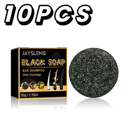 Polygonum Multiflorum Black Hair Shampoo Soap Gentle Coconut Oil Refreshing Oil Control Smoothing Hair Care Handmade Soap