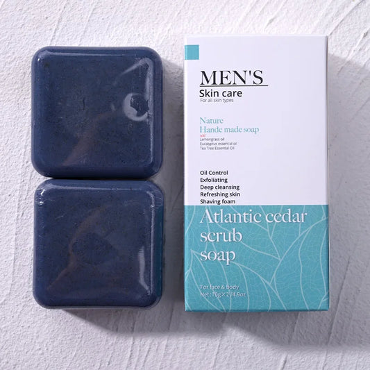 The Atlas Cedar – Anti-Acne Herbal Scrub Soap for Men